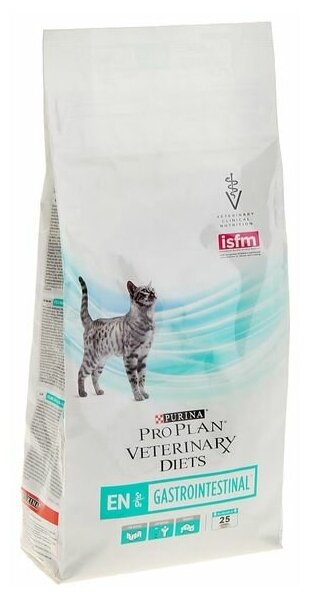 Pro Plan Veterinary Diets / Сухой корм EN GASTROINTESTINAL для кошек при расстройствах пищеварения, 1.5кг - фотография № 20