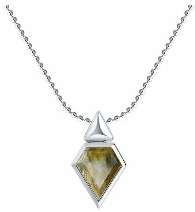 Колье Diamant online, серебро, 925 проба, лабрадорит