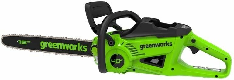 Цепная аккумуляторная пила Greenworks GD40CS20X 40V, длина шины 40 см, без АКБ и ЗУ - фотография № 1