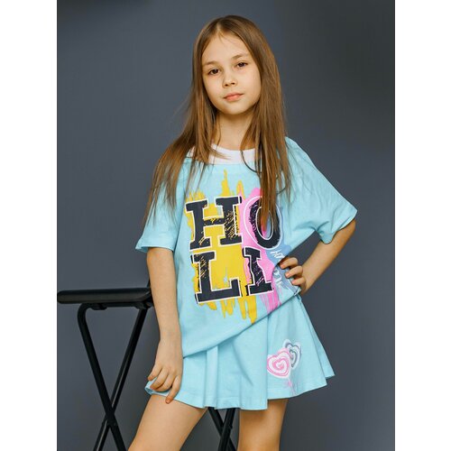 фото Футболка иново, размер 116, голубой