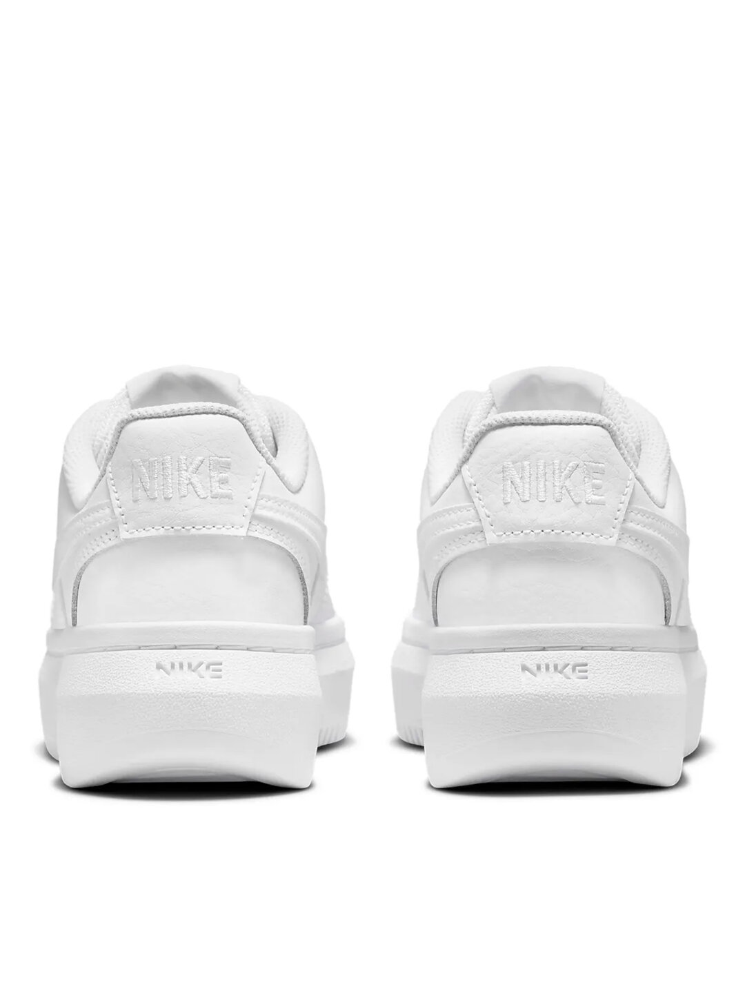 Кеды NIKE Court Vision Alta Leather, размер 7 US, White/White/White — фото 1