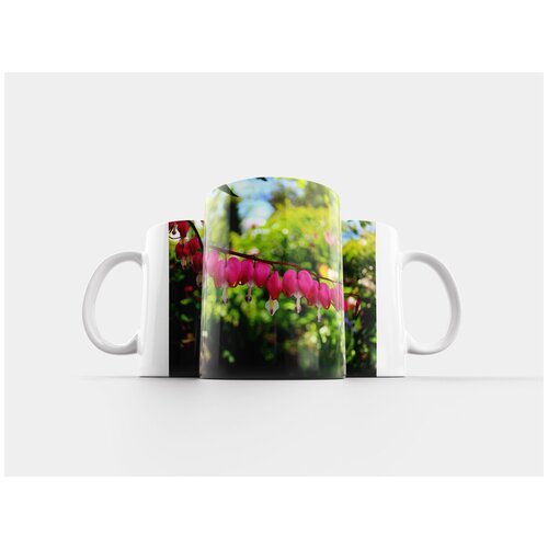 фото Кружка "цветы, зеленый, сердце" 320 мл lotsprints