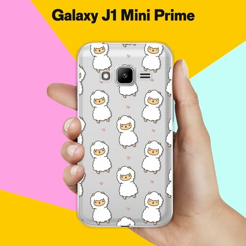 Силиконовый чехол на Samsung Galaxy J1 Mini Prime Маленькие ламы / для Самсунг Галакси Джей 1 Мини Прайм