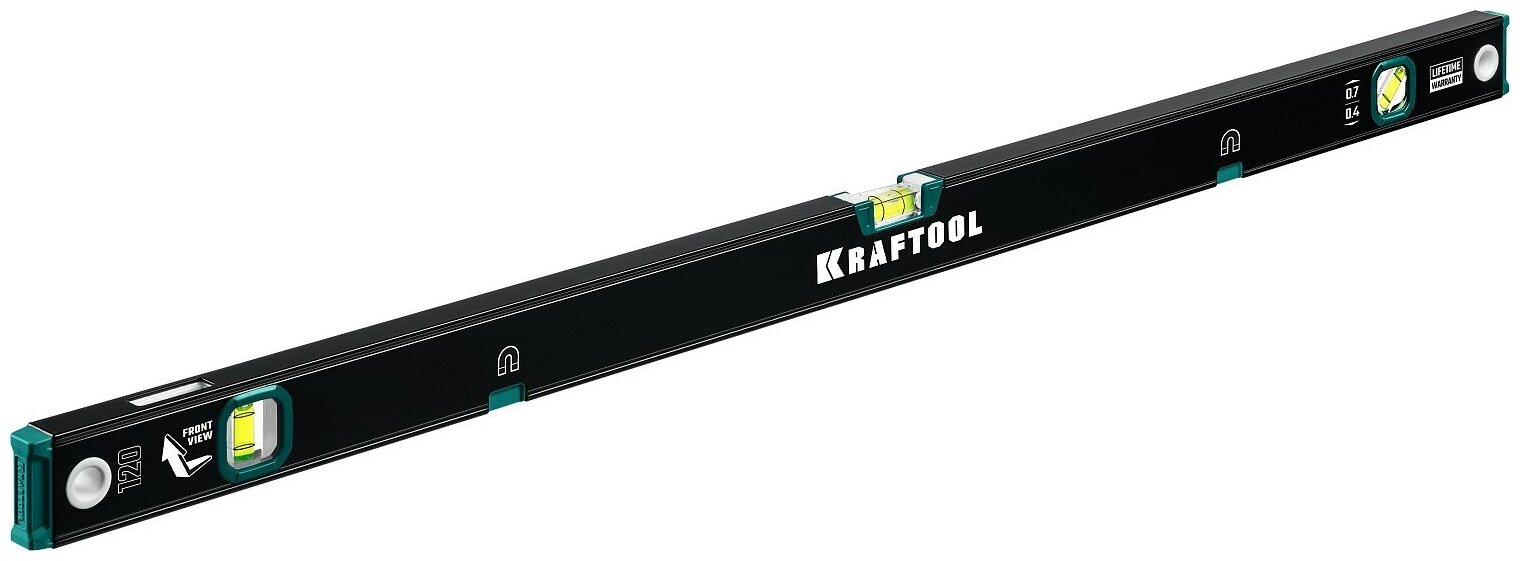 Kraftool 1200 мм магнитный уровень с зеркальным глазком {34785-120}