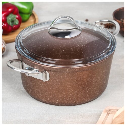 Кастрюля Papilla Wilma cool, 3,2 л, d=22 см, цвет коричневый