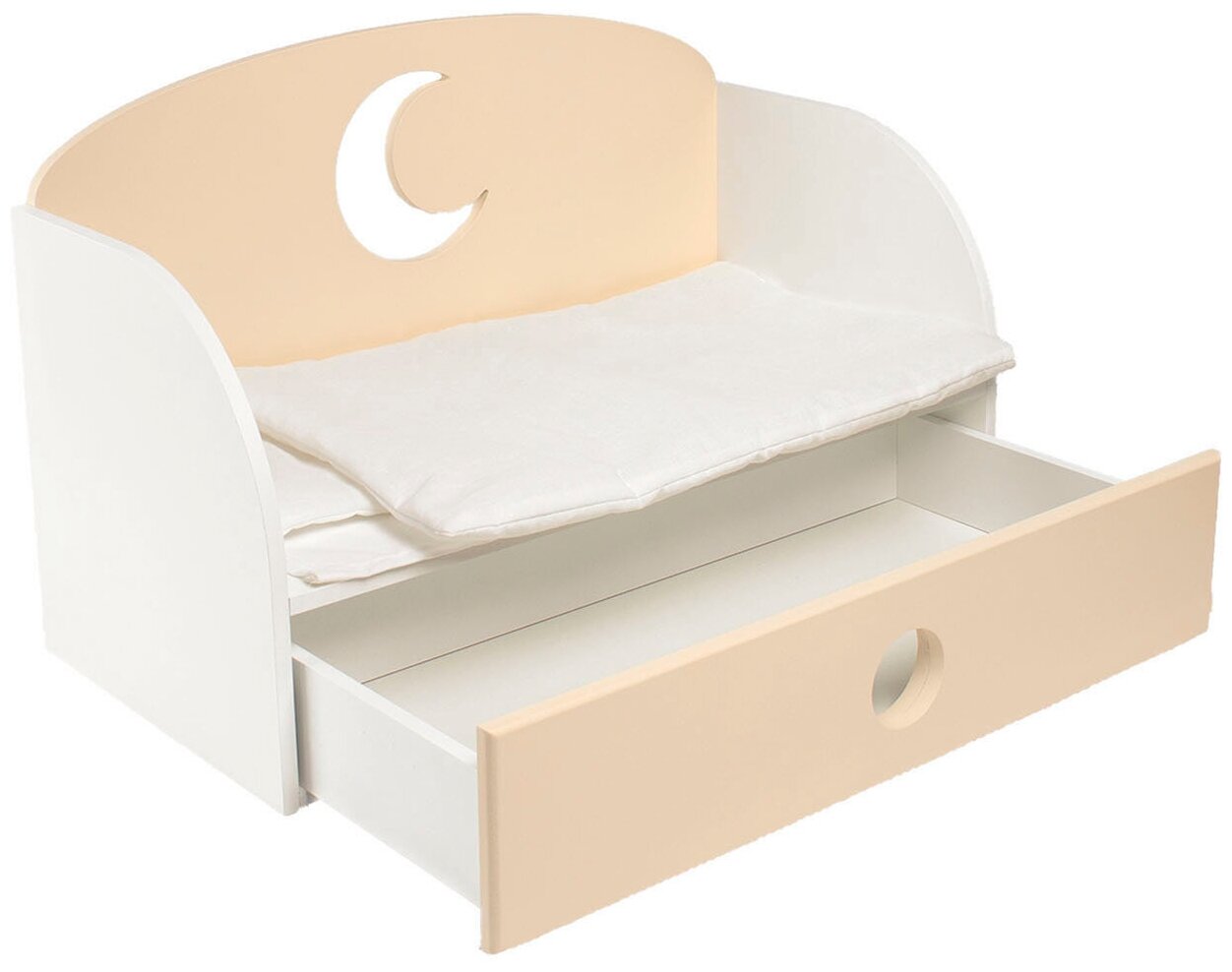 Диван-кровать для кукол Paremo "Луна" Мини, цвет: бежевый (PFD120-19M)