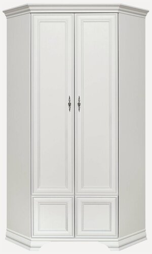 Изображение товара Шкаф угловой Black Red White Кентаки / Kentaki SZFN2D белый, 97.5х97.5х217 см