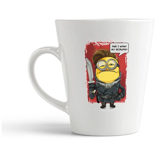 фото Кружка-латте coolpodarok миньен с ножиком