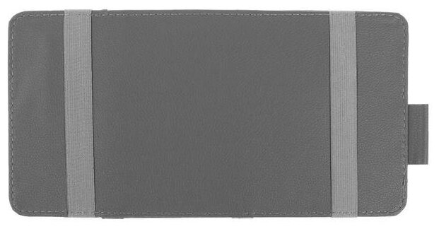 Органайзер на солнцезащитный козырек, 30×14.5 см, серый