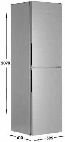 Двухкамерный холодильник ATLANT ХМ 4625-181 серебристый - фотография № 16