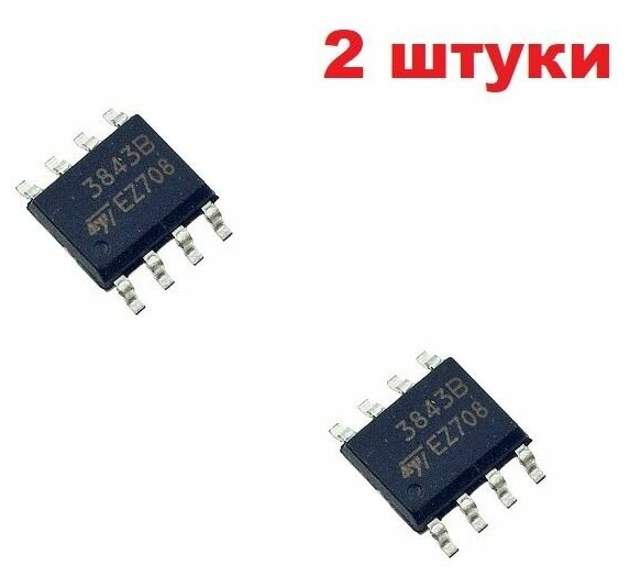 UC3843B транзистор (2 шт.) SOP-8 аналог схема UC3843AN, характеристики ...