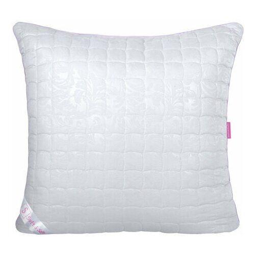 фото Подушка традиция soft&soft лебяжий пух 70 х 70 см микрофибра белый
