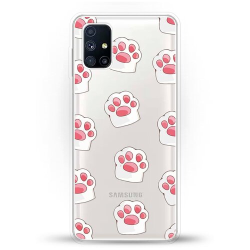 фото Силиконовый чехол лапки на samsung galaxy m51 andy & paul