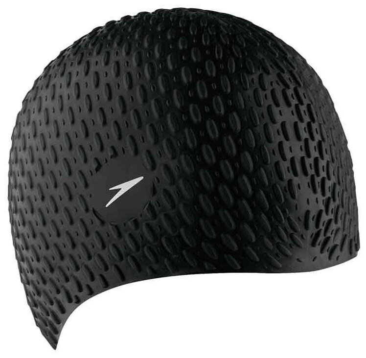 Шапочка для плав. "speedo Bubble Cap", арт.8-709290001, Черный, силикон