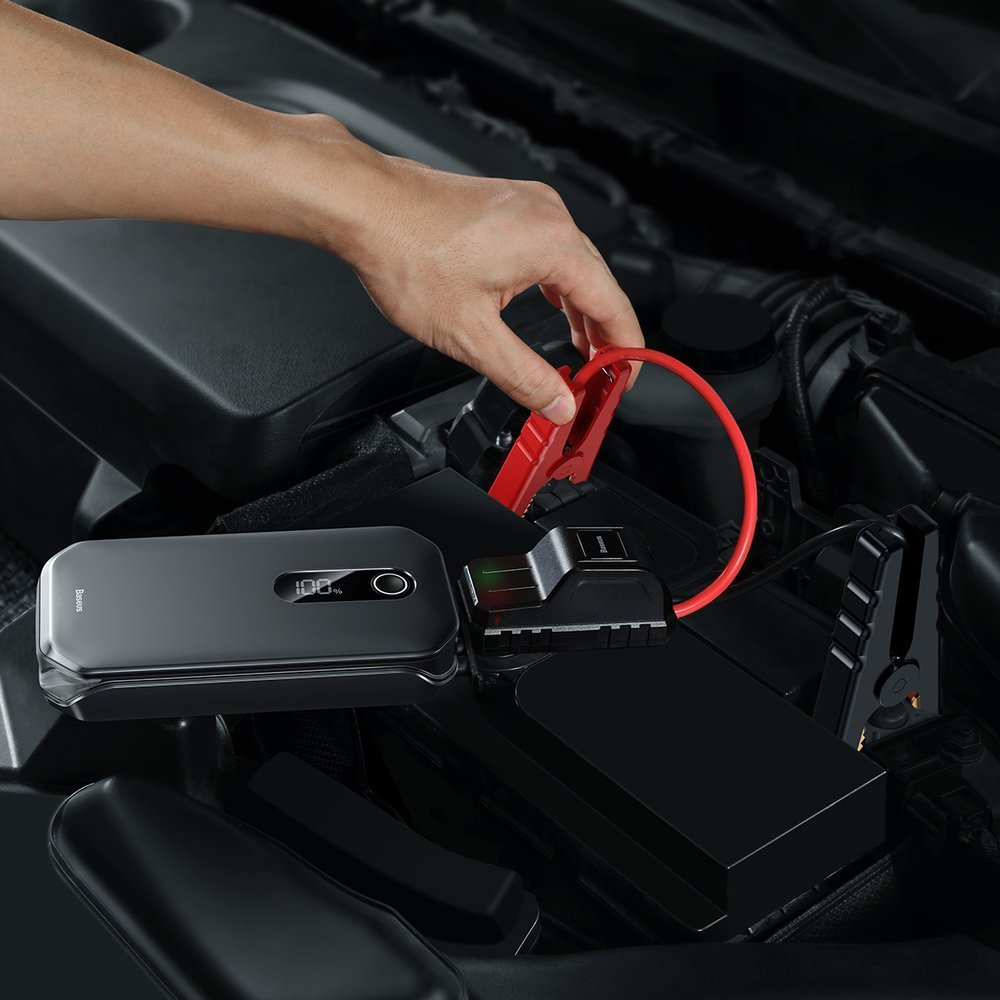 Стартер (Пусковое устройство для авто) Baseus Super Energy Pro Car Jump Starter (12000mAh,5V/3A, Paak current1000A) - Черный (CRJS03-01) — фото 1