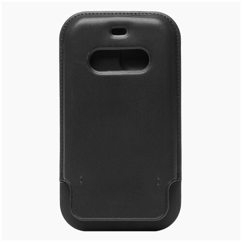 Чехол-конверт кожаный MSafe для Apple iPhone 12 Pro Max Черный кожаный чехол хаки igrape для iphone 12 pro max желтый