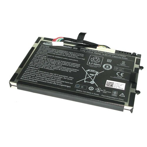 аккумулятор для dell alienware m11x m14x 14 8v 4200mah org p n t7yjr p06t Аккумуляторная батарея для ноутбука Dell Alienware M11X 14.8V 63Wh PT6V8