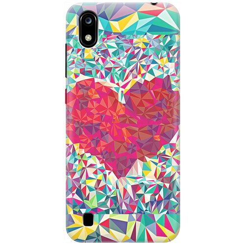 фото Re:pa накладка transparent для zte blade a7 (2019) с принтом "бриллиантовое сердце"