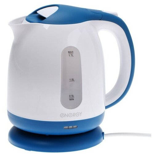Чайник электрический ENERGY E-293 пластик 17 л 2200 Вт бело-голубой 200300₽