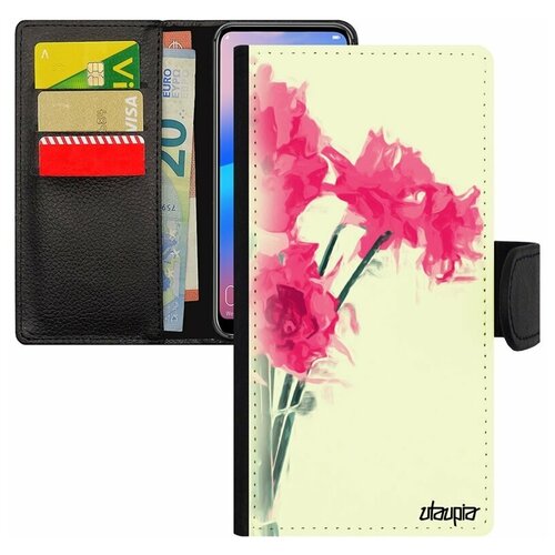 фото Чехол-книжка на смартфон galaxy s8, "цветы" flower букет utaupia