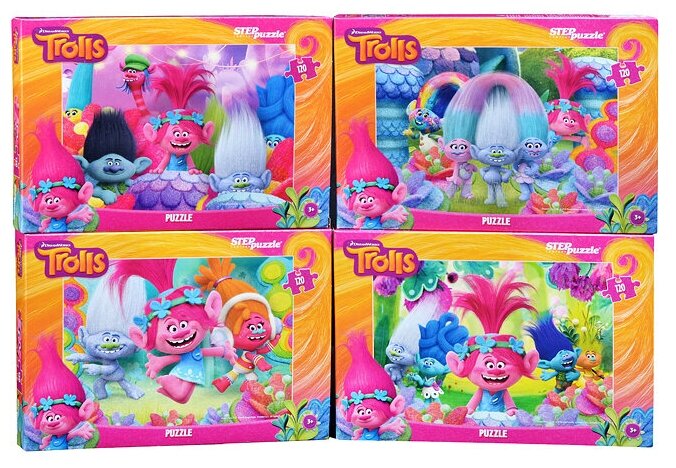 Пазлы 120 "Trolls" (DreamWorks)