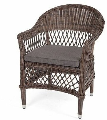 Плетеное кресло "Сицилия" из искусственного ротанга, 4SiS, коричневое