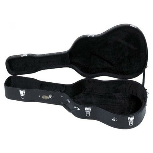 фото Gewa arched top economy acoustic деревянный кофр для акустической гитары, покрытие кожзам