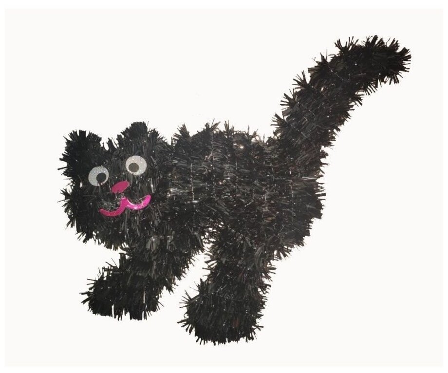 Декор ГК Сфера "Кот", для Хэллоуина, для фотосессии, черный, 35x27 см