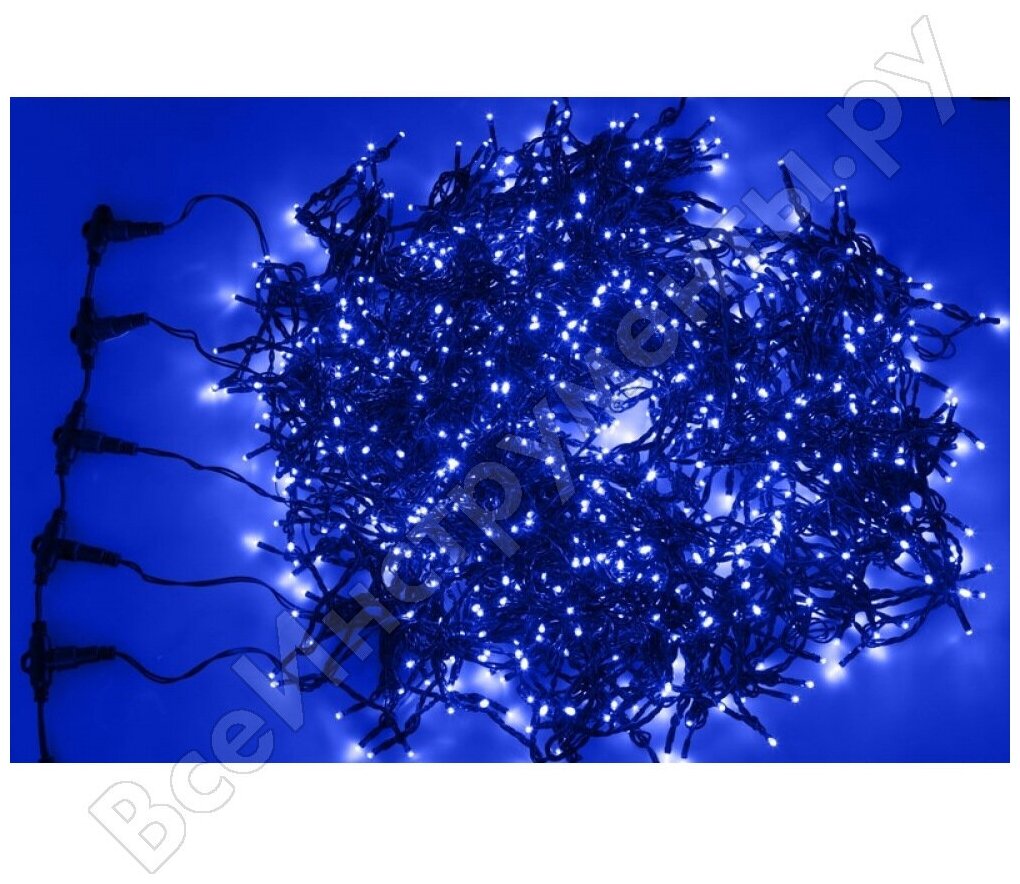 Гирлянда LED ClipLight 2х4В 5 нитей по 20 метров cиний Flashing Neon-Night - фото №11
