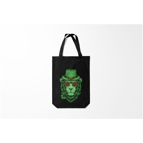 фото Сумка-шоппер / 31х42 см / популярные иллюстрации / животные лев ирландец burnettie