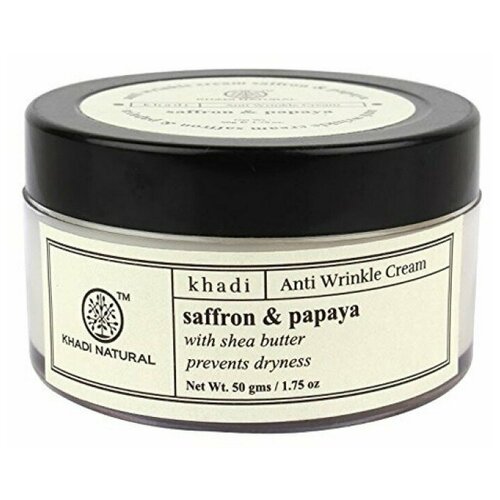 Крем от морщин Шафран и Папайя Кхади (Saffron and Papaya cream Khadi) 50г