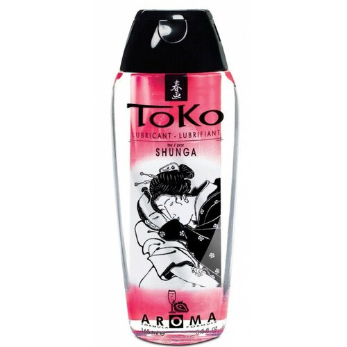 силиконовый лубрикант toko 165 мл арт 16946 1040 Shunga Toko Aroma Sparkling Strawberry Wine, 165 мл. Лубрикант с нежным вкусом, шампанское и клубника