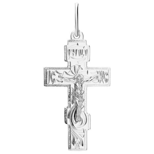 фото Подвеска-крест из серебра яхонт ювелирный арт. 216085