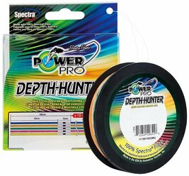 Плетеный шнур Power Pro Depth Hunter d=0.28 мм, 150 м, 20 кг, multicolor