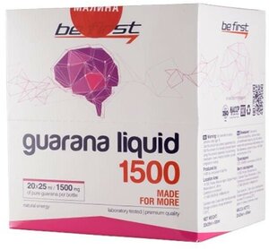 Be First Guarana Liquid 1500 х 20 ампул 25 мл Малина