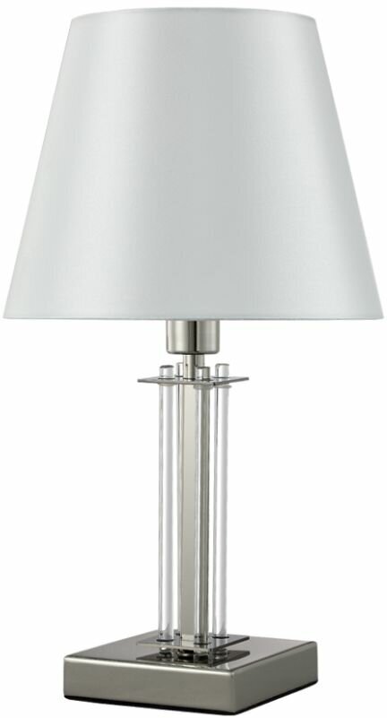 Crystal Lux Настольная лампа Crystal Lux NICOLAS LG1 NICKEL/WHITE