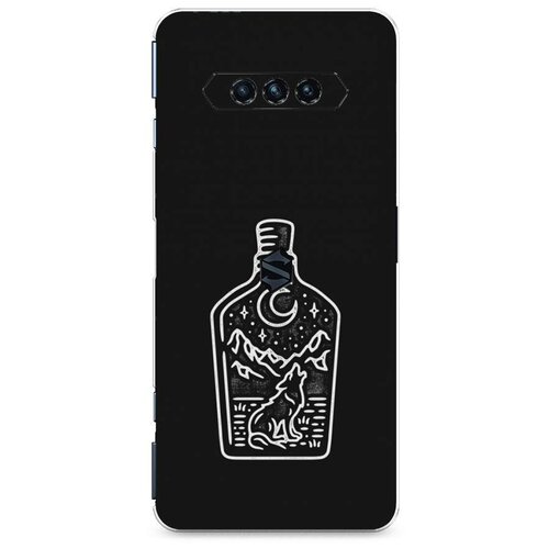 фото Силиконовый чехол "бутылка арт" на xiaomi black shark 4 / сяоми блэк шарк 4 case place