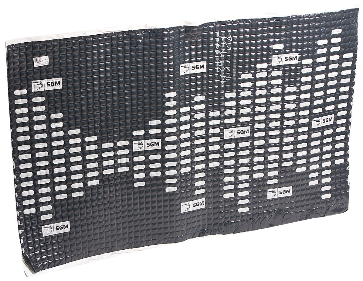 SGM SGM. AM. B2.05X080 Шумоизоляция, вибропоглощение АлюМаст Бета 2 (М2Ф1) (0.5х0.7м) толщина 2мм SGM