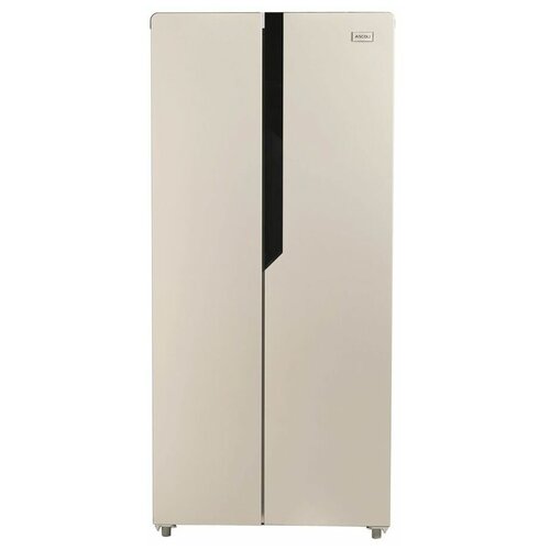 Холодильник двухкамерный ASCOLI ACDG450WIB Side by Side, инверторный золотистый/серый