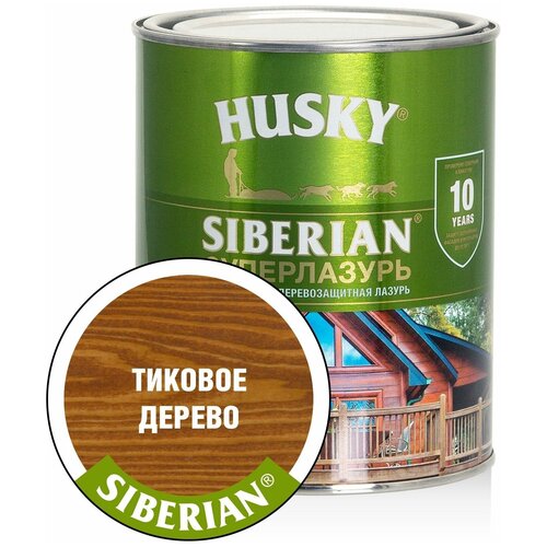 Суперлазурь Husky Siberian тиковое дерево 0,9л