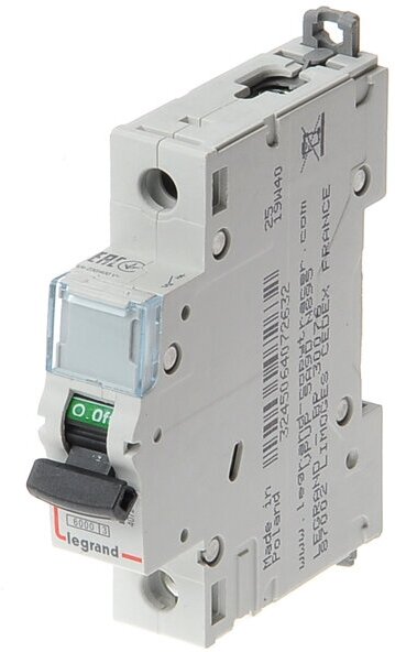 DX3-E 407256 Автоматический выключатель однополюсный 1А (6 кА, C) Legrand - фото №4