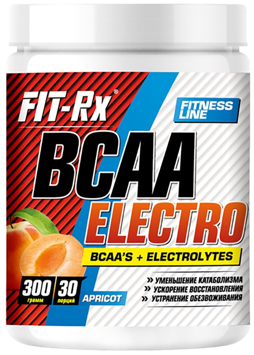 FIT-Rx BCAA 2:1:1 Electro, 300 г, вкус: абрикос