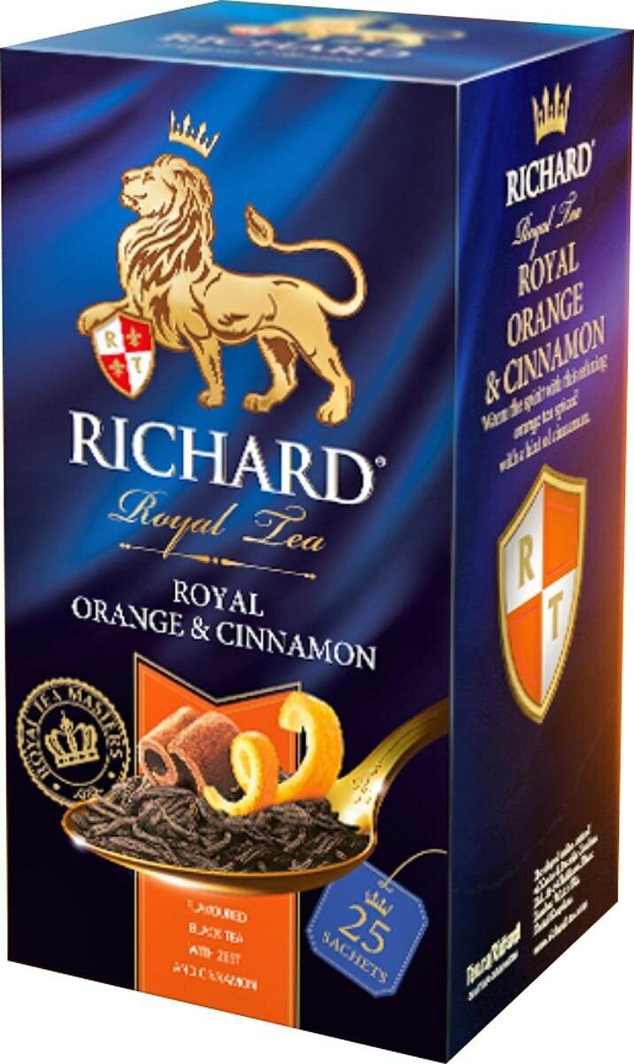 Чай Richard Royal Orange & Cinnamon 2г х 25 пакетиков с ярл. в конверте