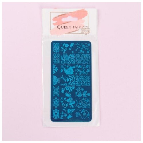 фото Диск для стемпинга металл 12*6см bc-11 пакет qf 2562882 queen fair