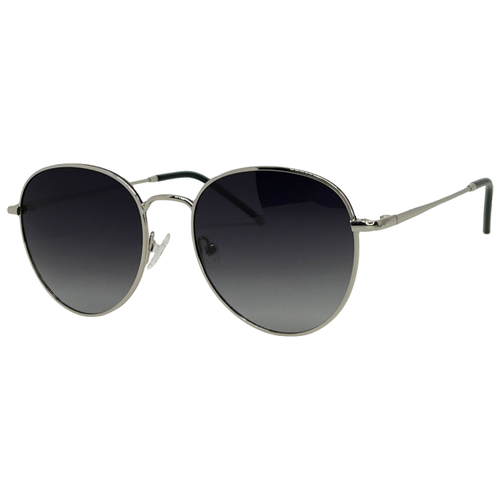 фото Солнцезащитные очки proud, круглые, оправа: металл, поляризационные, с защитой от уф, градиентные, черный