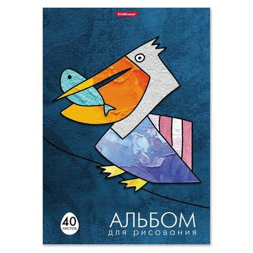 Альбом для рисования на клею ErichKrause Birds, А4, 40 листов