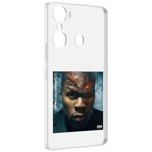 Чехол MyPads 50 Cent - Before I Self Destruct мужской для Infinix Hot 12 Pro задняя-панель-накладка-бампер