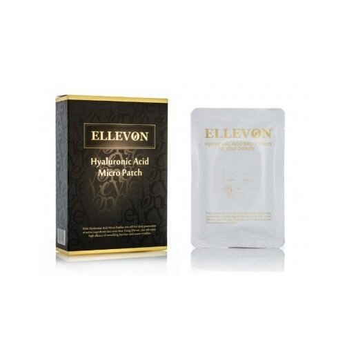 Патчи c микроиглами из гиалуроновой кислоты Ellevon Hyaluronic Acid Micro Patch 4 пары