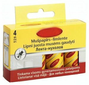 Характеристики модели Липкая лента от мух, 4 шт. Эффективная защита от ...