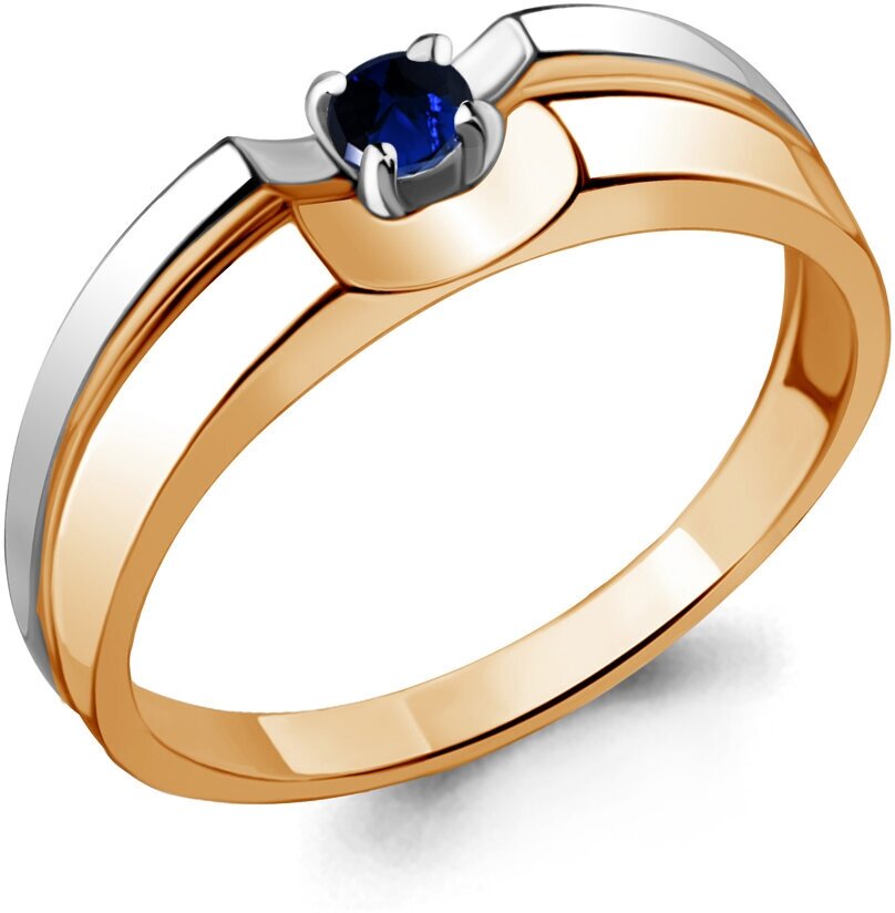 Кольцо Diamant online, золото, 585 проба, сапфир